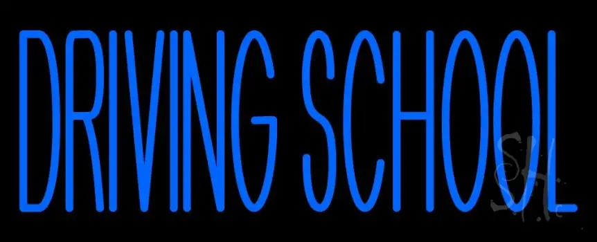 Blue Driving School LED Neon Sign