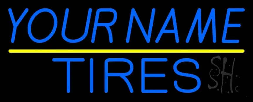 Custom Blue Tires LED Neon Sign