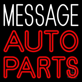 Custom Double Stroke Name Auto Parts LED Neon Sign