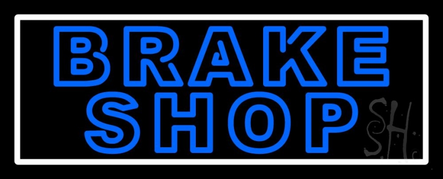 Double Stroke Brake Shop LED Neon Sign