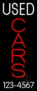 Used Vertical Cars With Phone Number 1 LED Neon Sign