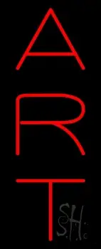 Vertical Red Art LED Neon Sign