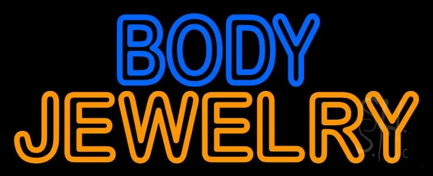 Blue And Orange Body Jewelry LED Neon Sign