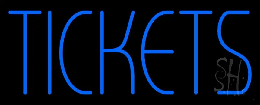 Blue Tickets LED Neon Sign