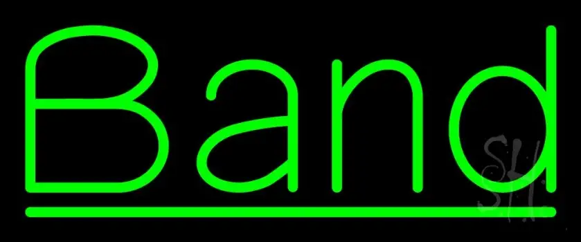 Green Band 1 LED Neon Sign