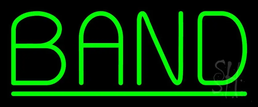 Green Band LED Neon Sign