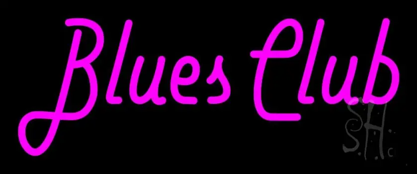 Pink Blues Club LED Neon Sign