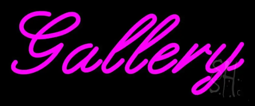 Pink Cursive Gallery LED Neon Sign