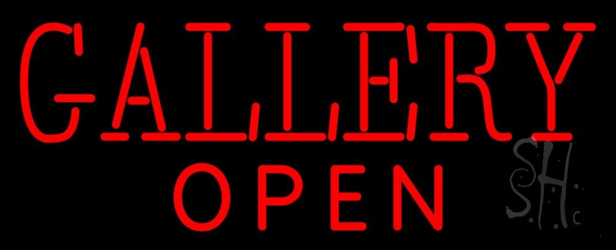 Red Gallery Open LED Neon Sign