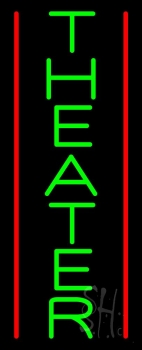 Vertical Green Theater LED Neon Sign