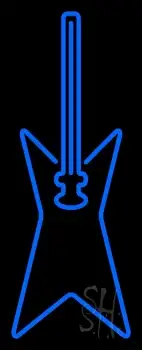 Blue Guitar 1 LED Neon Sign