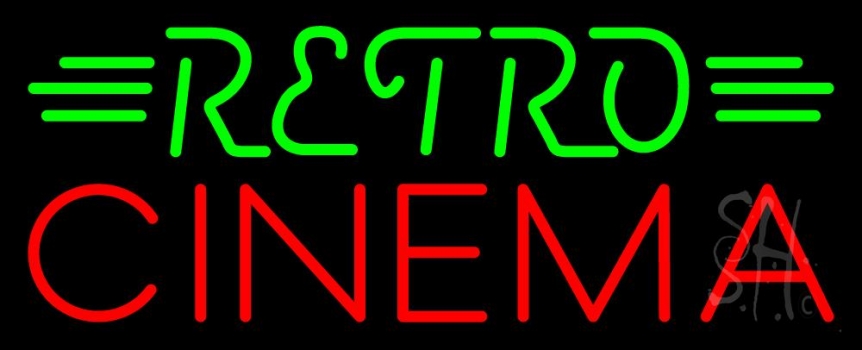 Green Retro Red Cinema LED Neon Sign