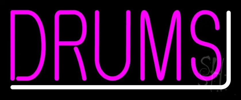 Pink Drums 1 LED Neon Sign