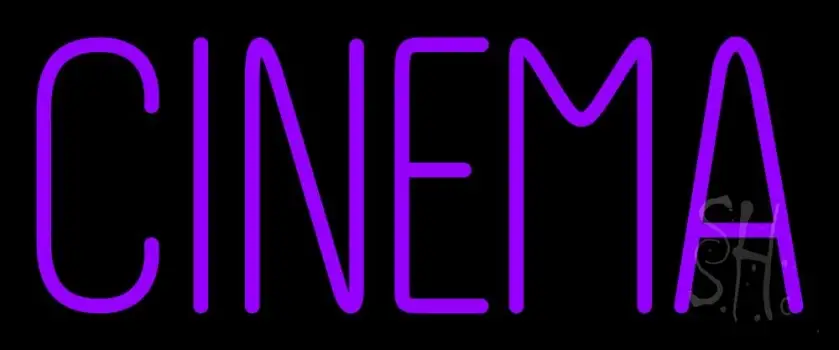 Purple Cinema LED Neon Sign