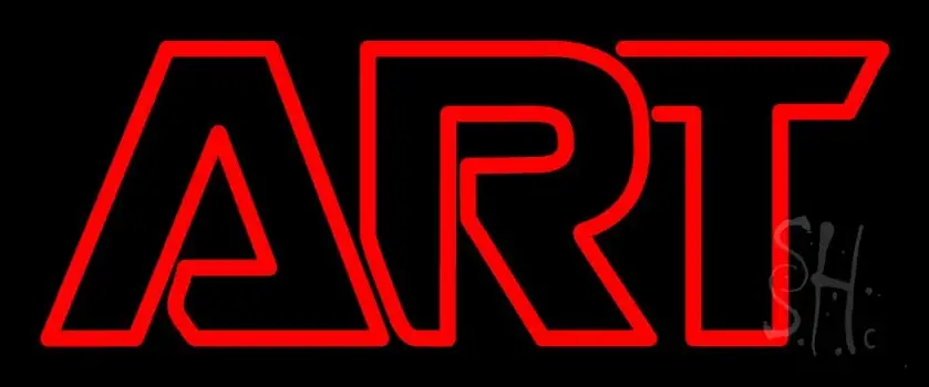 Red Art 6 LED Neon Sign