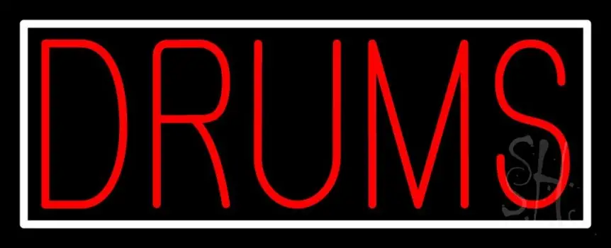 Red Drums Block 1 LED Neon Sign