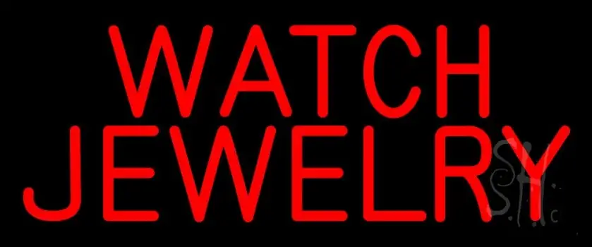 Red Watch Jewelry LED Neon Sign