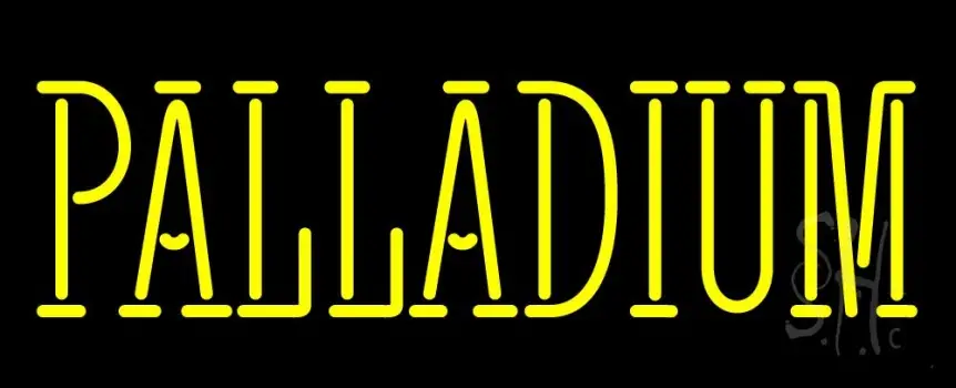 Yellow Palladium LED Neon Sign