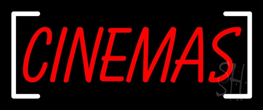 Cinemas Red LED Neon Sign