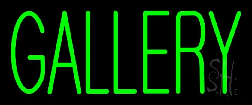 Green Gallery LED Neon Sign