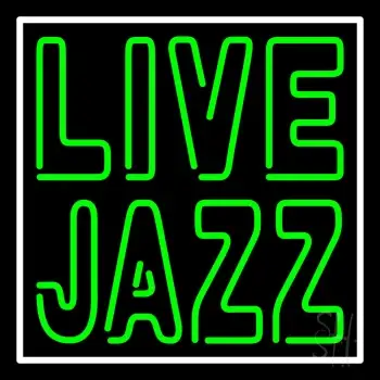 Green Live Jazz 3 LED Neon Sign