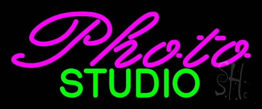 Pink Photo Studio LED Neon Sign