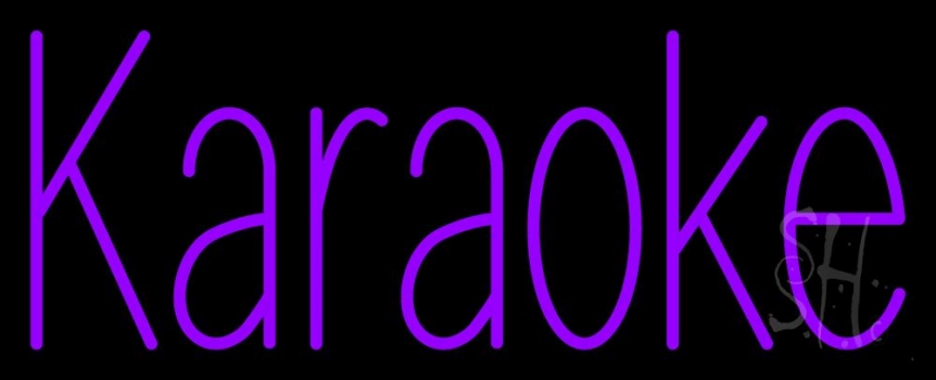 Purple Karaoke LED Neon Sign