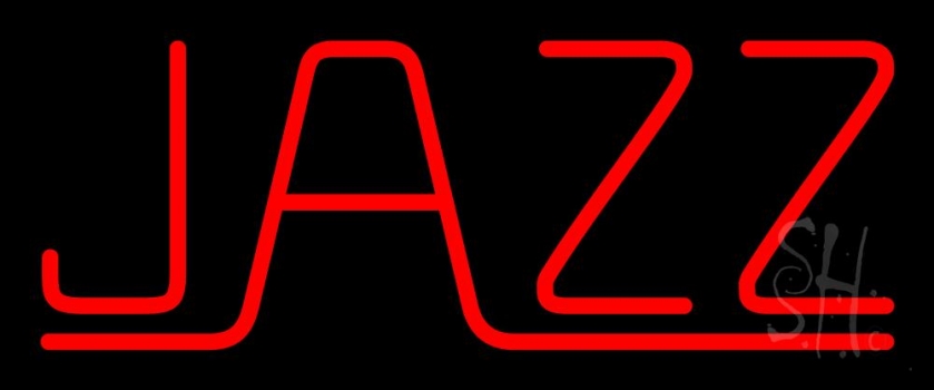 Red Jazz Block 2 LED Neon Sign