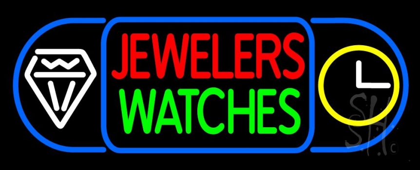 Red Jewelers Green Watches LED Neon Sign