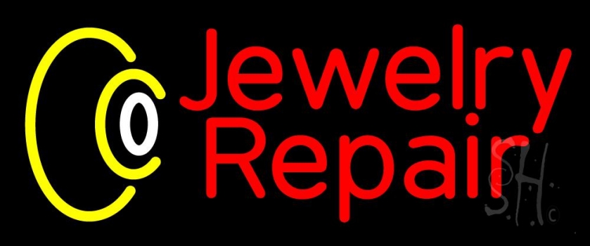 Red Jewelry Repair LED Neon Sign