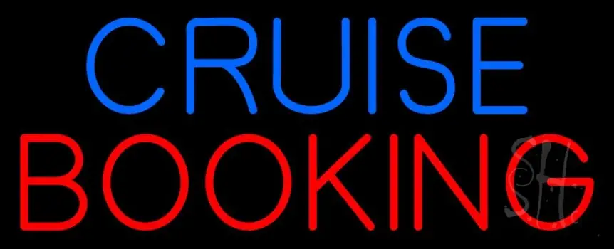 Blue Cruise Red Booking LED Neon Sign