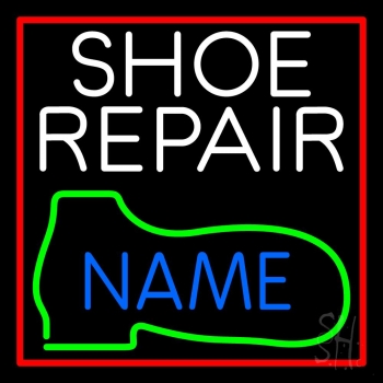 Custom White Shoe Repair Boot LED Neon Sign