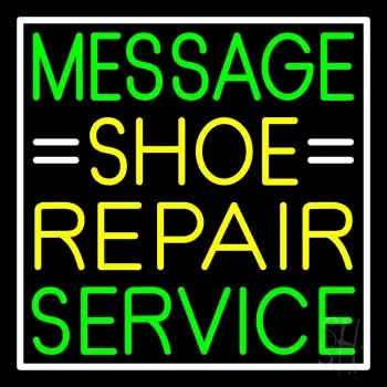 Custom Yellow Shoe Repair Green Service LED Neon Sign