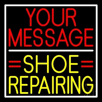 Custom Yellow Shoe Repairing Block LED Neon Sign