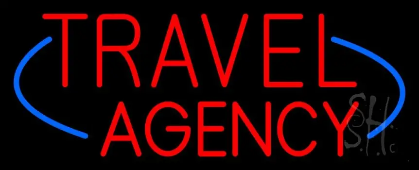 Travel Agency LED Neon Sign