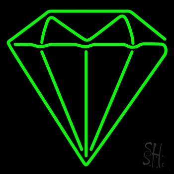 Diamond Green Logo LED Neon Sign