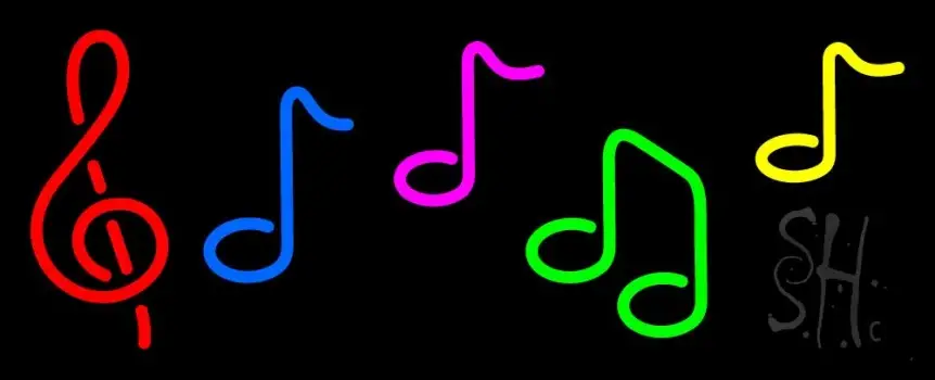 Notes Music LED Neon Sign