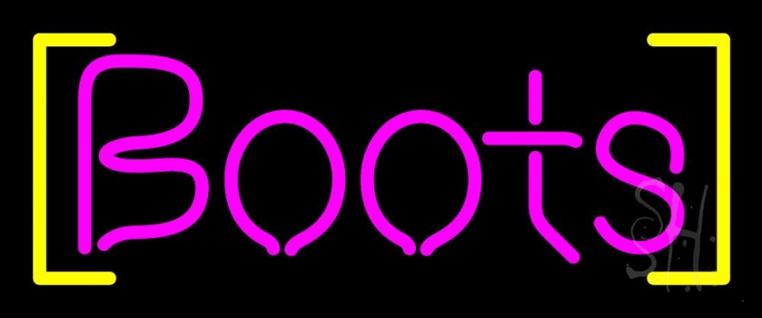 Pink Boots LED Neon Sign