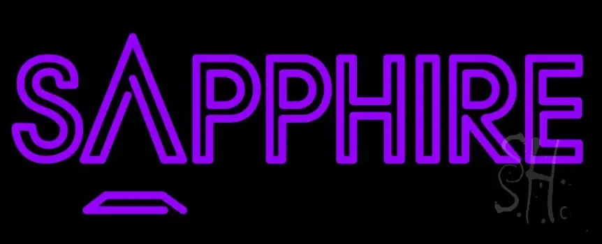 Sapphire Purple LED Neon Sign
