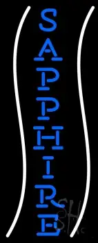 Vertical Blue Sapphire LED Neon Sign
