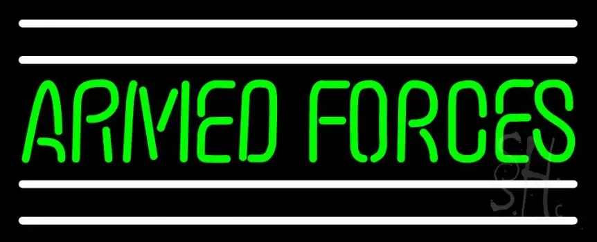 Armed Forces LED Neon Sign