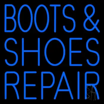 Blue Boots And Shoes Repair LED Neon Sign