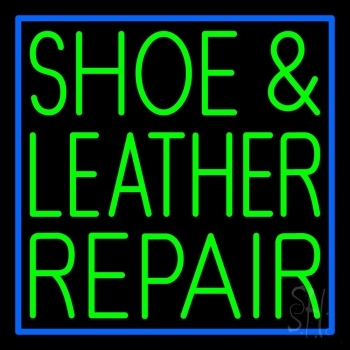 Green Shoe And Leather Repair LED Neon Sign