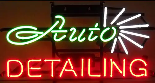 Auto Detailing Logo LED Neon Sign