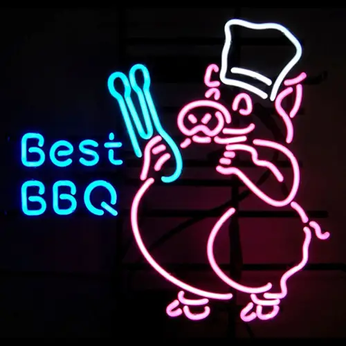 Best Bbq Logo LED Neon Sign