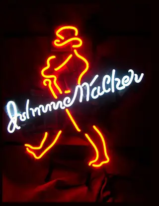 Big Johnnie Walker Distillery Logo LED Neon Sign