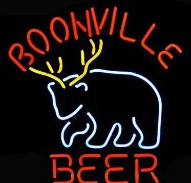 Boonville Deer Logo LED Neon Sign