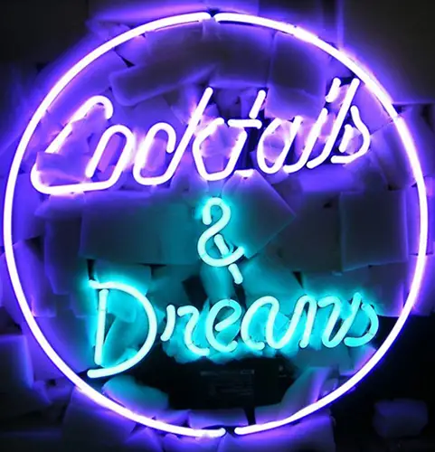 Cocktails And Dreams  Logo LED Neon Sign