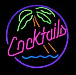Cocktails Logo LED Neon Sign