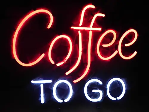 Coffee To Go Restaurant LED Neon Sign